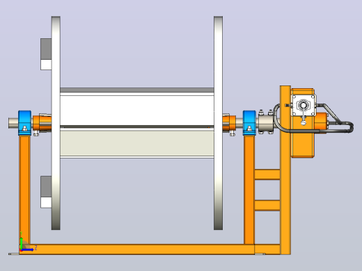 电缆卷绕机cable-winder-and-similar-1832-模型格式为 igs左视缩略图