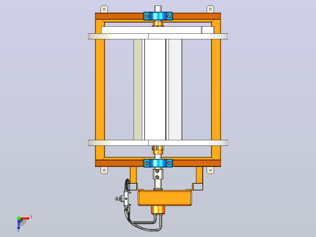 电缆卷绕机cable-winder-and-similar-1832-模型格式为 igs俯视图