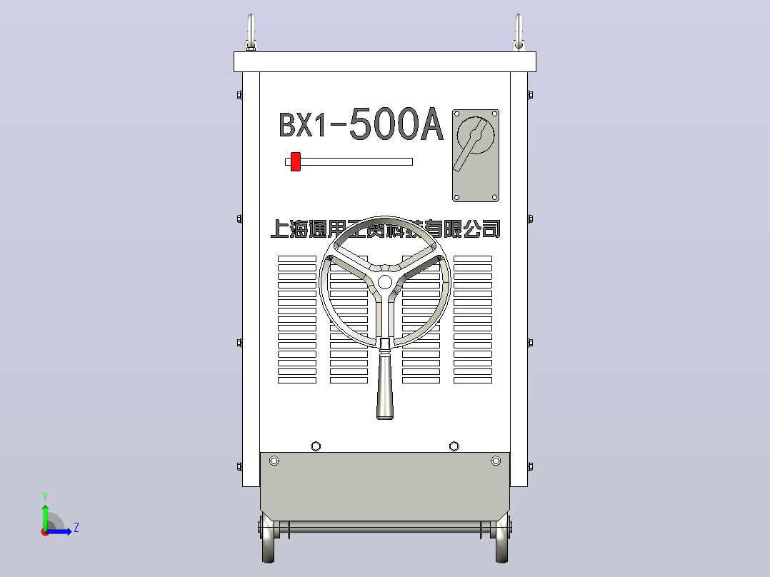 500型交流焊机左视图