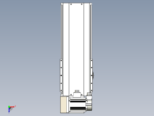 皮带直线轴半封闭可选导轨TPA-HNB-220D-176-L250-LU-Y-P1K-N3俯视缩略图