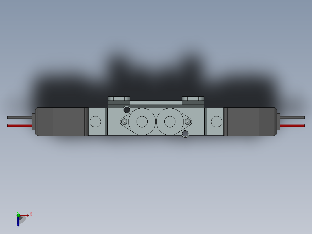 SY3420-GD-C4-6 双电控直接出线式电磁阀[SY3420-6-GD-M5-C6-F2]俯视图