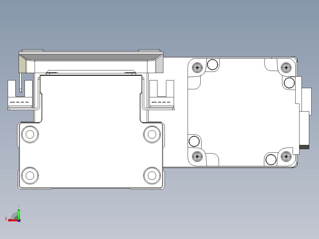 滚珠丝杠直线轴内置导轨TPA-GCR-80-1610C-L50-MR-M20-N3后视图