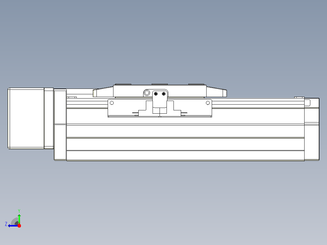 滚珠丝杠直线轴内置导轨TPA-GCR-80-1610C-L50-MR-M20-N3右视图