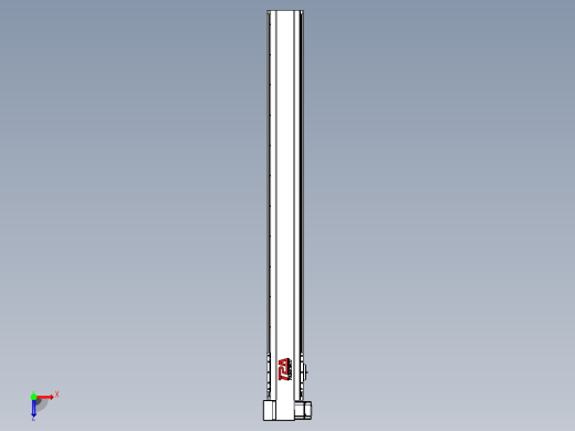 皮带直线轴半封闭可选导轨TPA-HNB-120D-110-L1050-LP-Y-P40-N3俯视缩略图