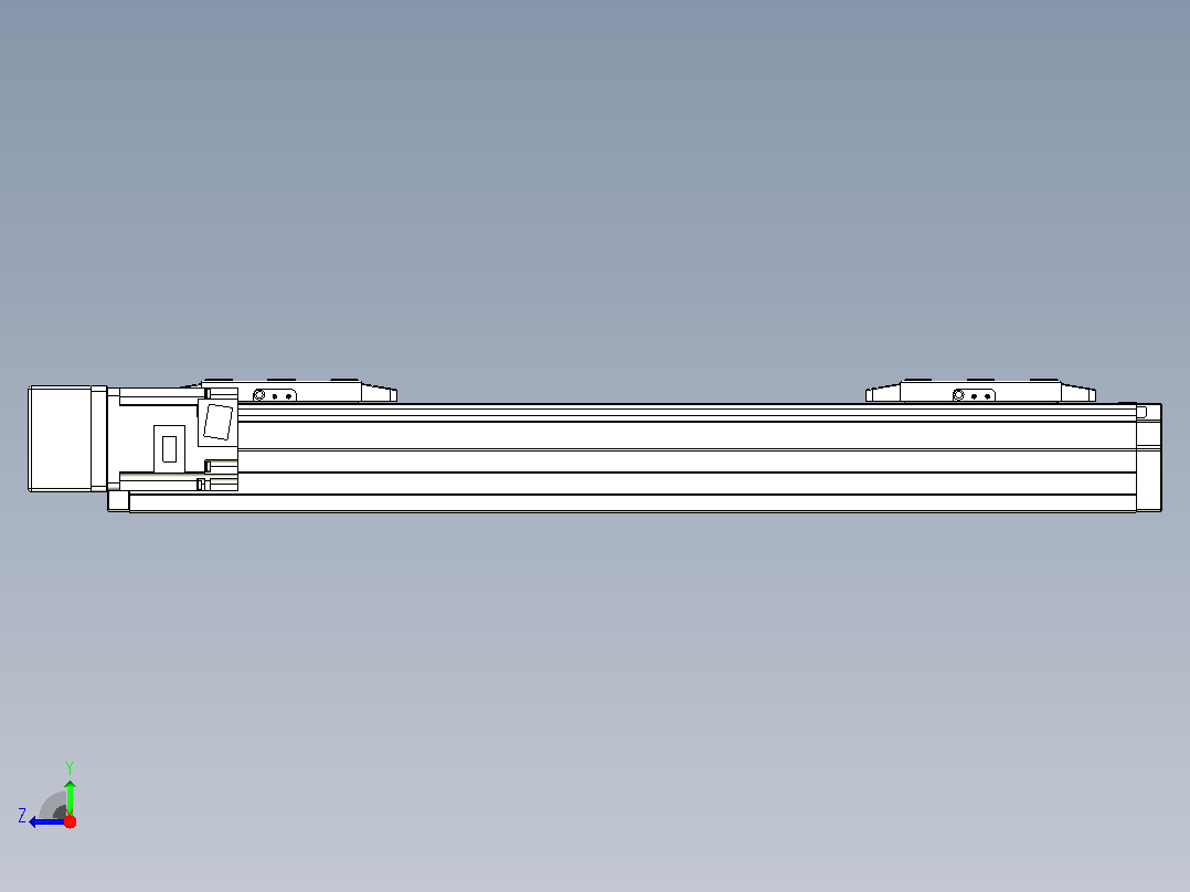 滚珠丝杠线性轴TPA-GCRS-80-1610C-L100-ML-M20-N3右视图