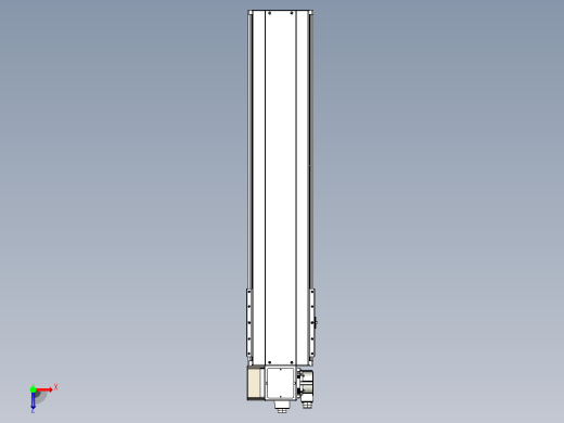 皮带直线轴半封闭可选导轨TPA-HNB-220D-176-L800-LP-C-P1K-N3俯视缩略图
