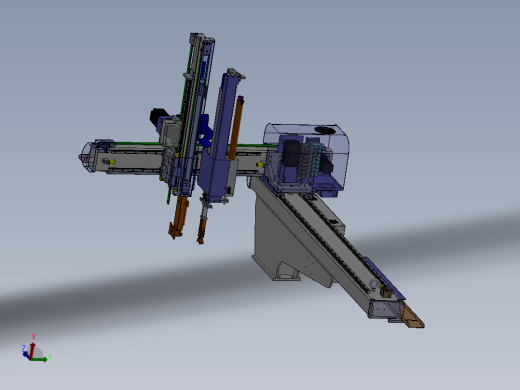 五轴注塑机械手 K367 SW模型 PROE模型 UG模型 catia模型