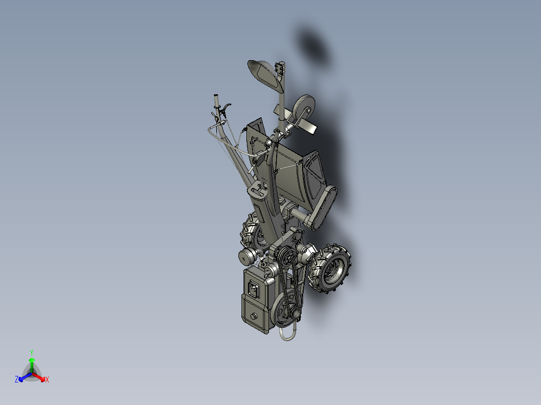 手扶拖拉机车头