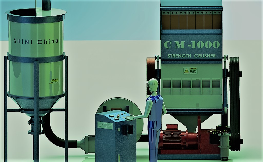 塑料破碎机（重型）【彩红网3D模型-caired.com】