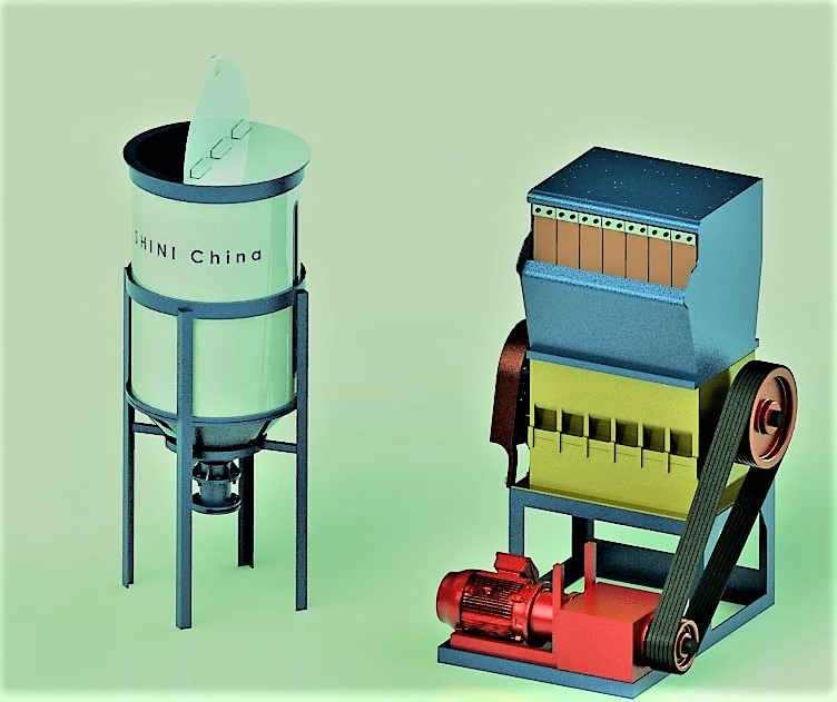 塑料破碎机（重型）【彩红网3D模型-caired.com】