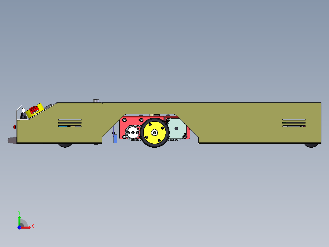 12套 AGV自动导引运输车打包下载SW含特征前视图
