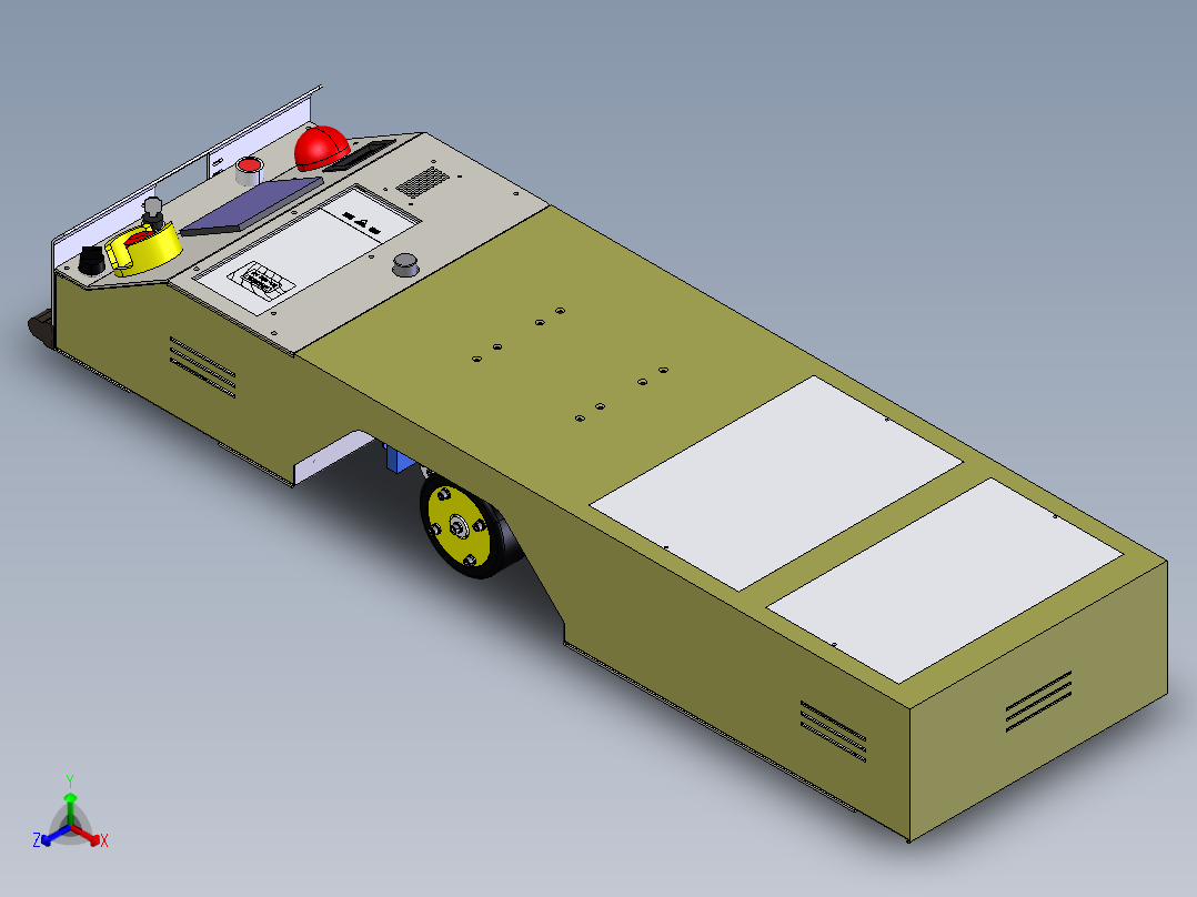 12套 AGV自动导引运输车打包下载SW含特征正等轴测图