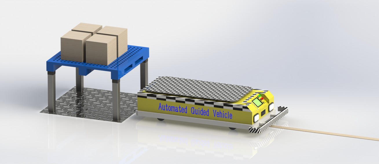 12套 AGV自动导引运输车打包下载SW含特征