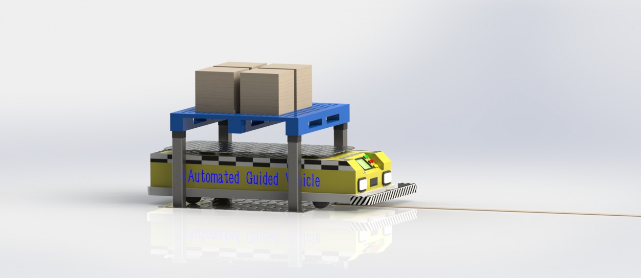 12套 AGV自动导引运输车打包下载SW含特征