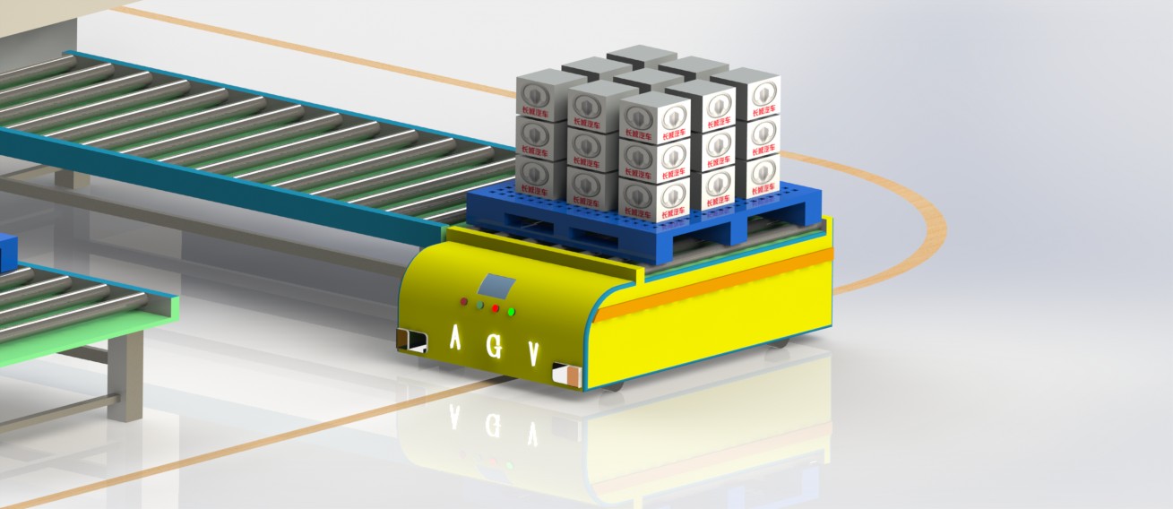 12套 AGV自动导引运输车打包下载SW含特征