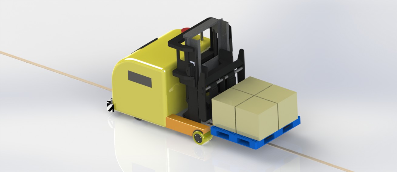 12套 AGV自动导引运输车打包下载SW含特征