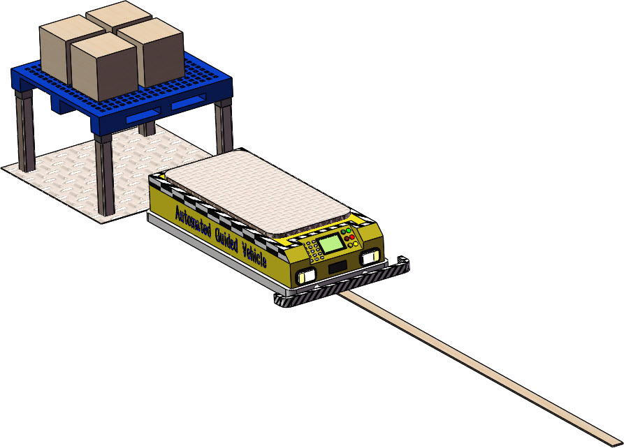 12套 AGV自动导引运输车打包下载SW含特征