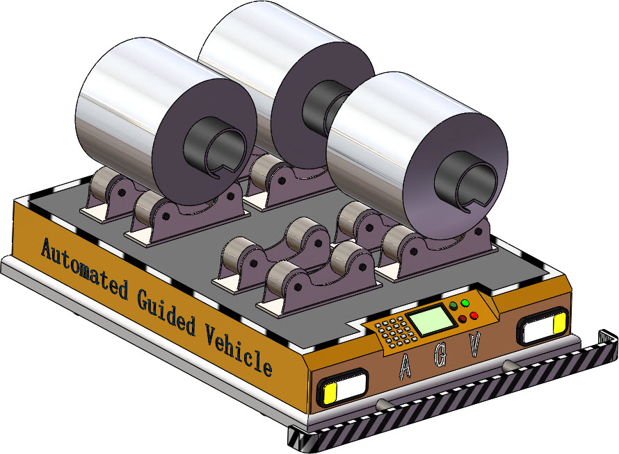 12套 AGV自动导引运输车打包下载SW含特征