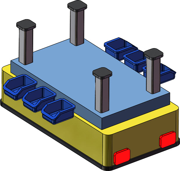 12套 AGV自动导引运输车打包下载SW含特征