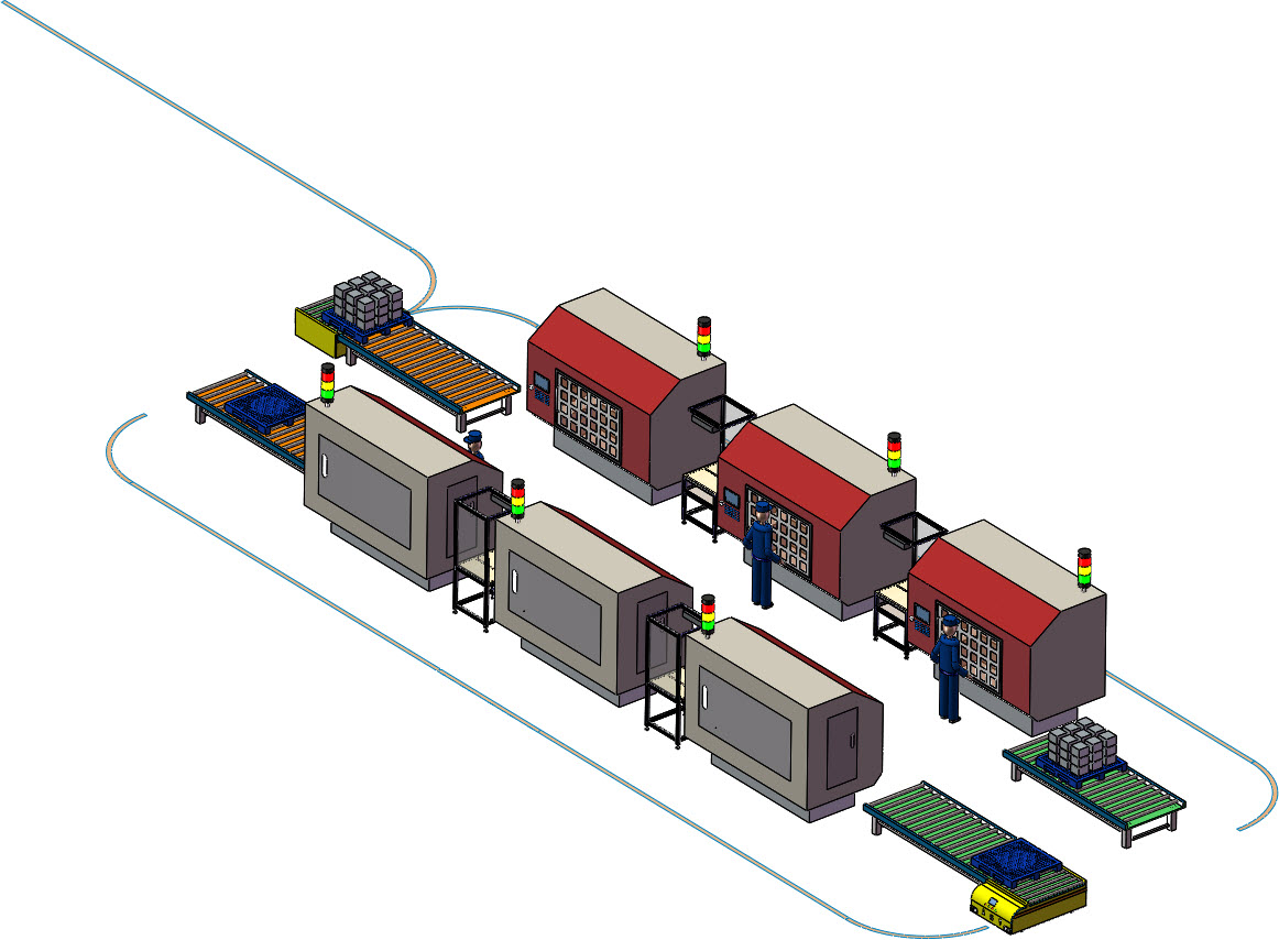 12套 AGV自动导引运输车打包下载SW含特征