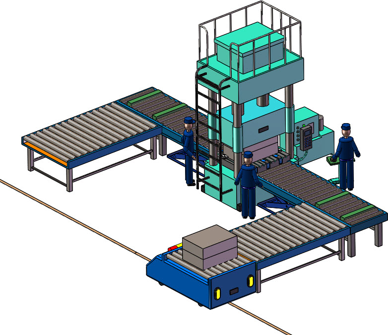 12套 AGV自动导引运输车打包下载SW含特征