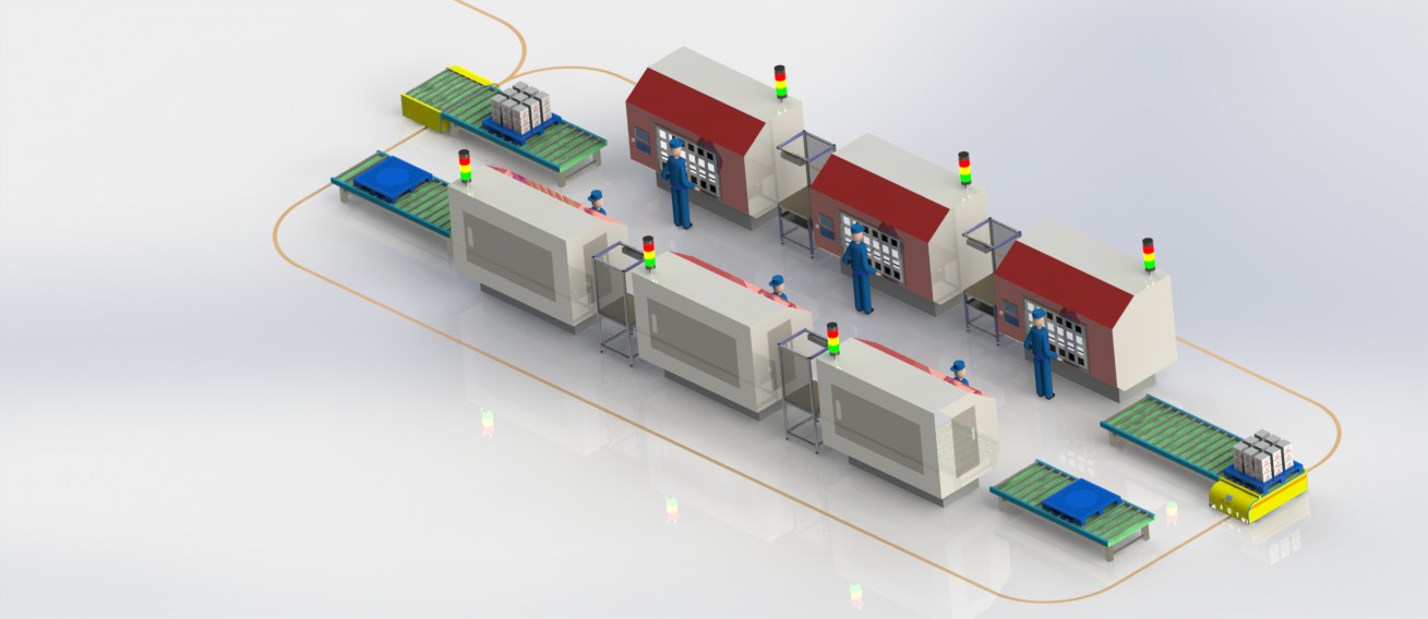 12套 AGV自动导引运输车打包下载SW含特征