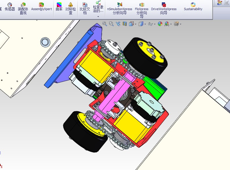 12套 AGV自动导引运输车打包下载SW含特征