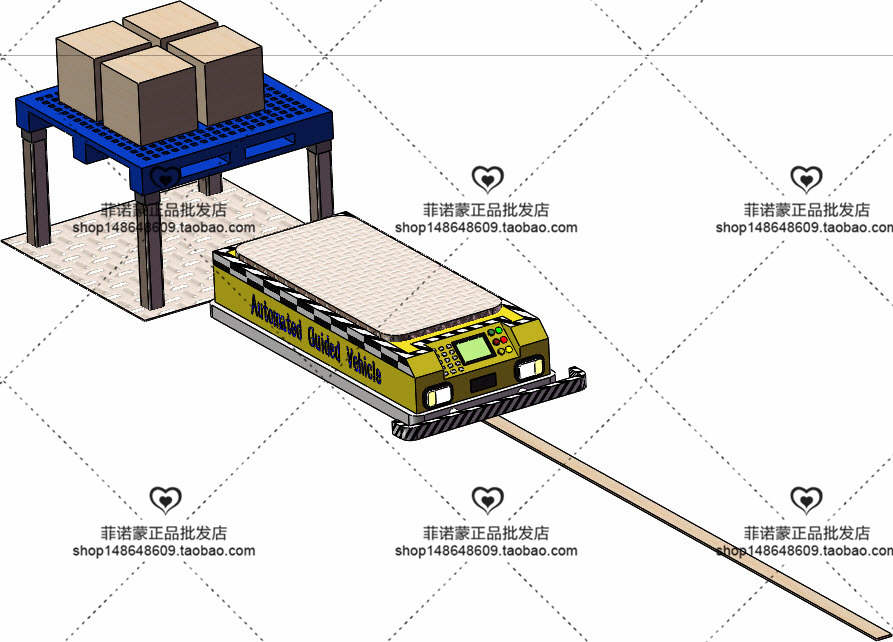 12套 AGV自动导引运输车打包下载SW含特征