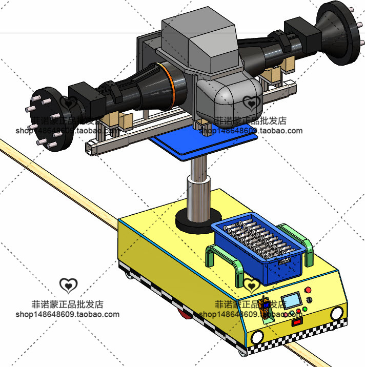 12套 AGV自动导引运输车打包下载SW含特征