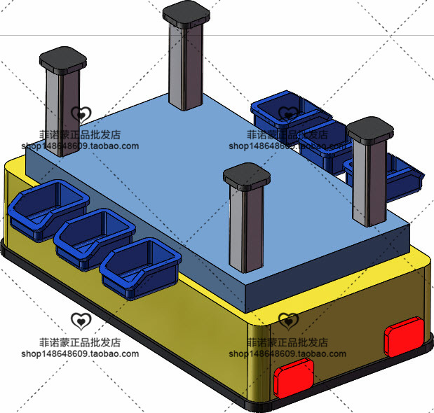 12套 AGV自动导引运输车打包下载SW含特征
