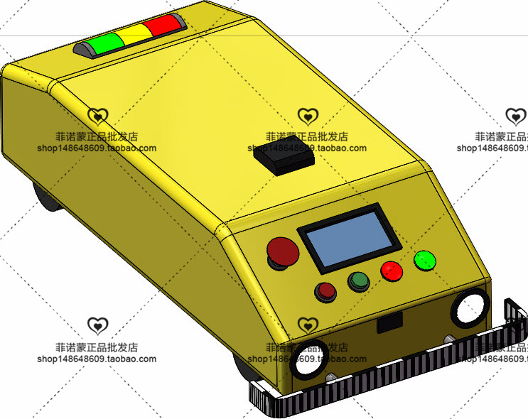 12套 AGV自动导引运输车打包下载SW含特征