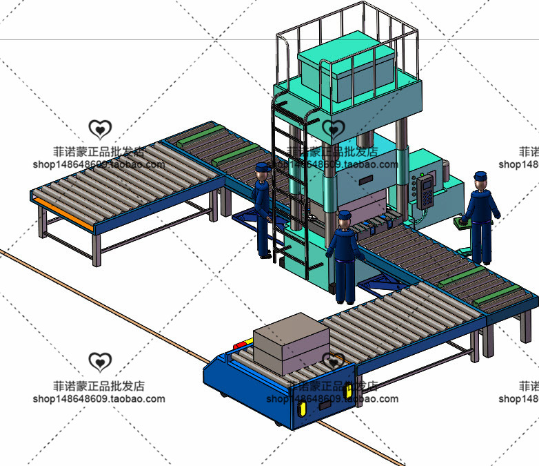 12套 AGV自动导引运输车打包下载SW含特征