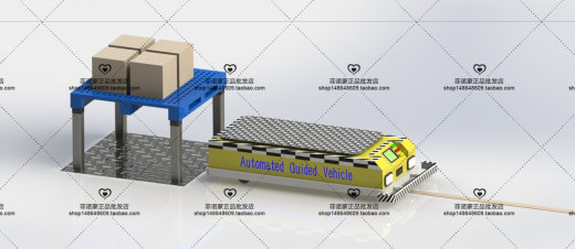 12套 AGV自动导引运输车打包下载SW含特征缩略图