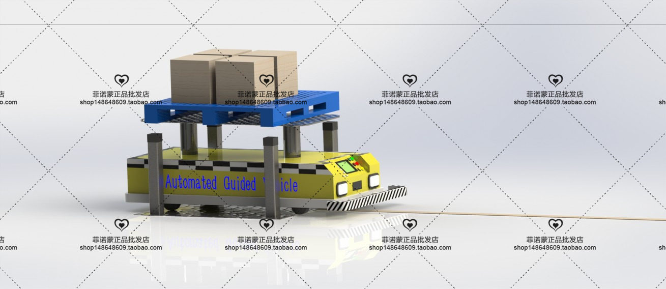 12套 AGV自动导引运输车打包下载SW含特征