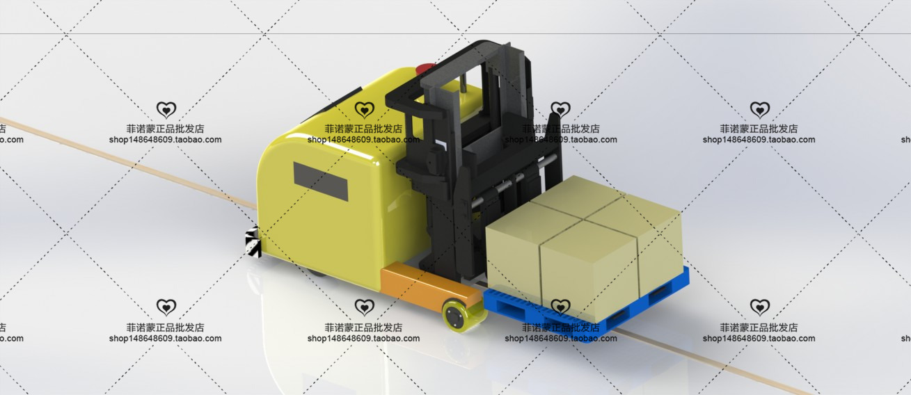 12套 AGV自动导引运输车打包下载SW含特征