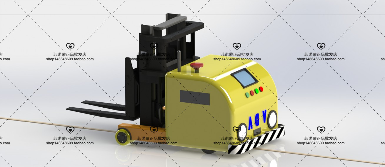 12套 AGV自动导引运输车打包下载SW含特征