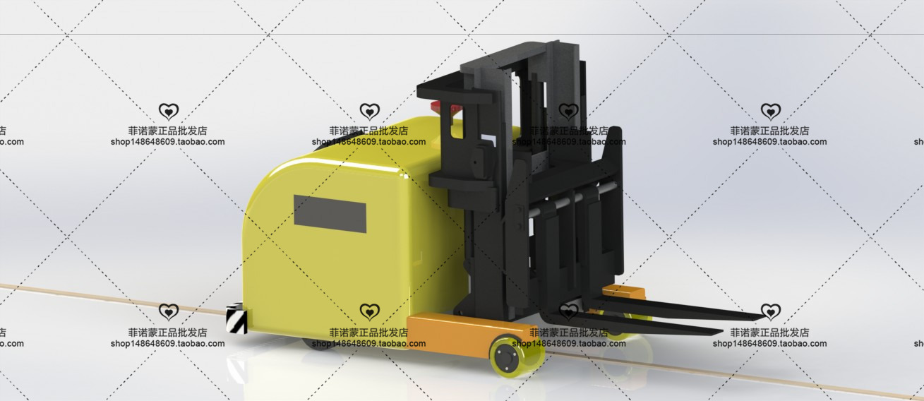 12套 AGV自动导引运输车打包下载SW含特征