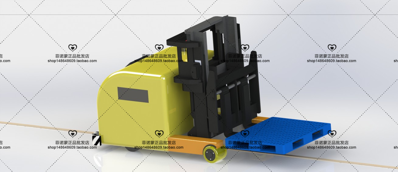 12套 AGV自动导引运输车打包下载SW含特征