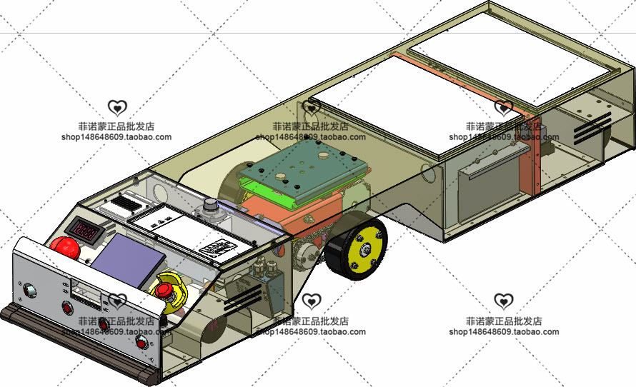 12套 AGV自动导引运输车打包下载SW含特征
