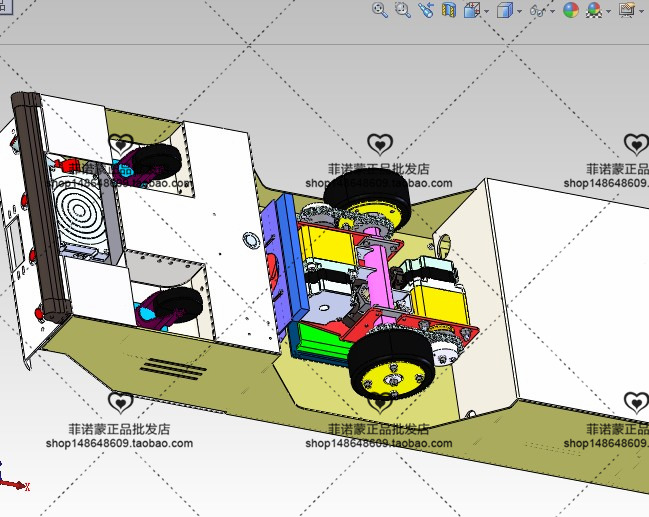 12套 AGV自动导引运输车打包下载SW含特征