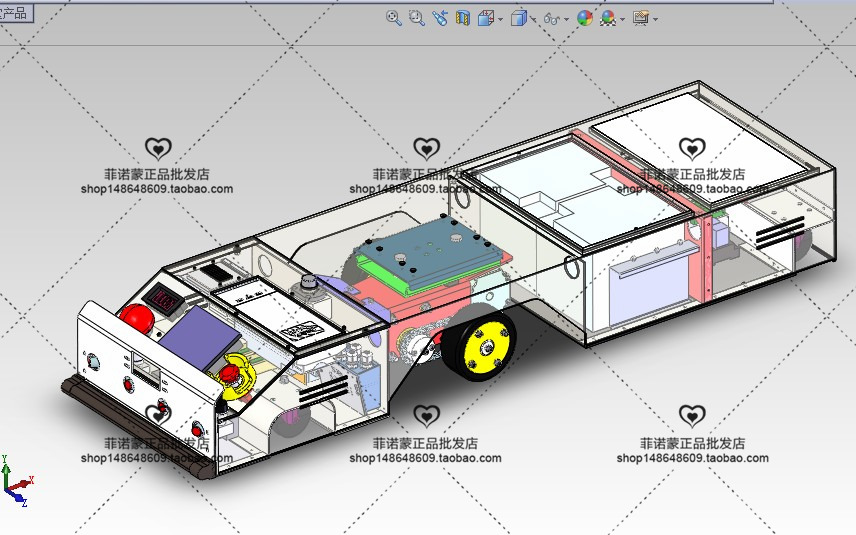 12套 AGV自动导引运输车打包下载SW含特征