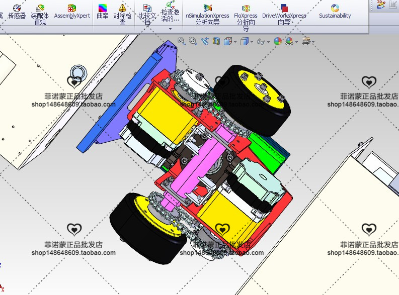 12套 AGV自动导引运输车打包下载SW含特征