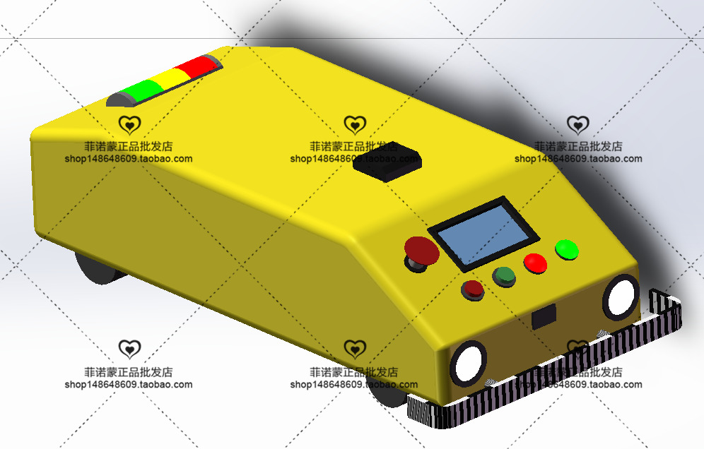 12套 AGV自动导引运输车打包下载SW含特征