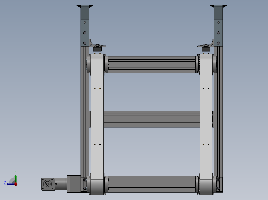 【E23】【STP】【转】皮带输送设备右视图