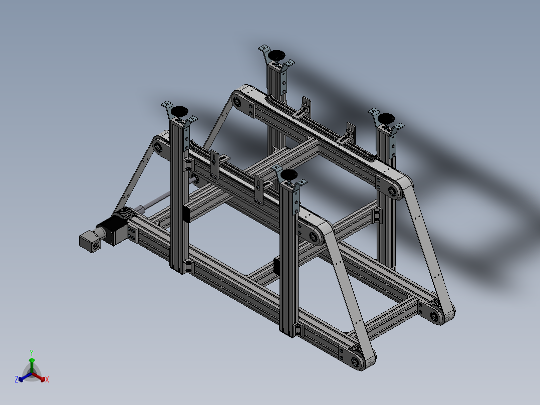 【E23】【STP】【转】皮带输送设备正等轴测图