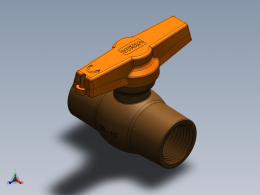 solidworks 塑料止通开关