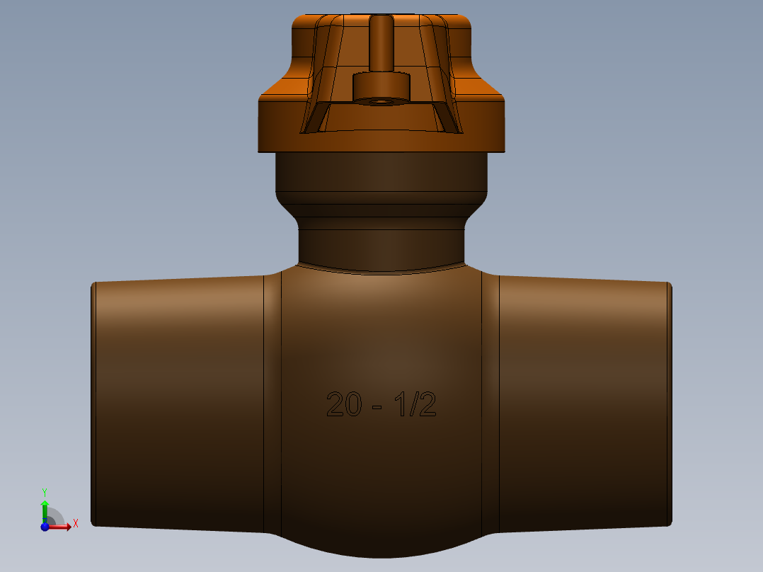 solidworks 塑料止通开关前视图