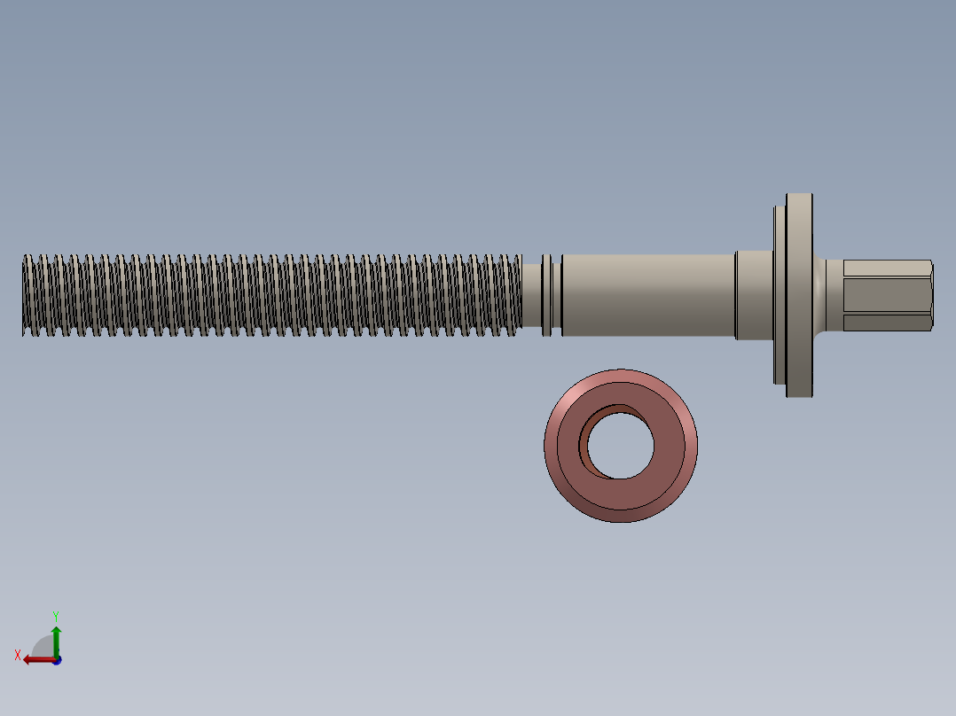 solidworks r32x6螺杆和螺母副后视图
