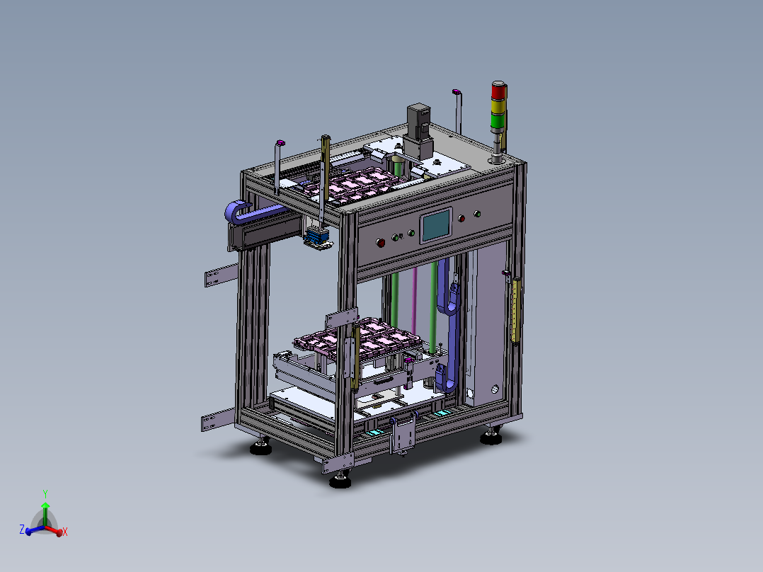 E103 转盘式多工站多轴同步双面锁螺SW原档