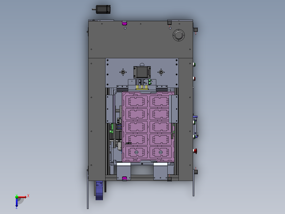 E103 转盘式多工站多轴同步双面锁螺SW原档俯视图